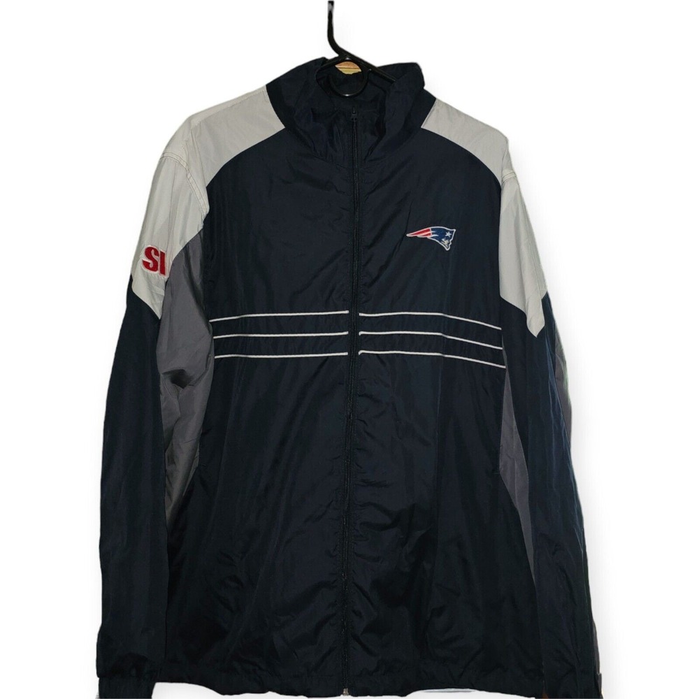 Patriots Reebok NFL Team Apparel‎ SI Full Zip Windbreaker Jacket Size XL